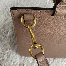 GUCCI GG Marmont Top Handle Shoulder Bag (2-way) Pink Beige #QYBTAG