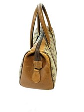 OLD GUCCI Sherry Line Mini Boston Bag with GG Pattern (Classic) #QYBF83