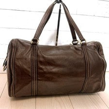 GUCCI handbag, leather, brown #QY4QL8