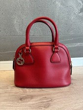 GUCCI GG logo handbag, 2-way design, with shoulder strap. Red #QYIGSZ