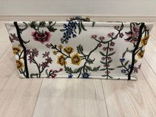 Christian Dior Book Tote Medium Floral Embroidery #QY9O94