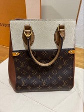 LOUIS VUITTON Monogram Fold Tote Brown #QYIOQE