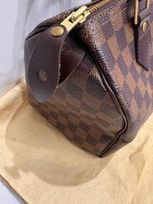 LOUIS VUITTON Damier Canvas Handbag Speedy 25 Women #QY4PZ8