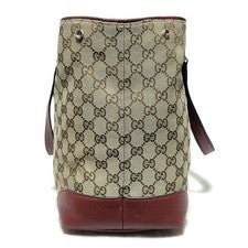 Gucci tote bag, GG canvas, horsebit, interlocking leather. #QYF8V1
