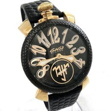 GaGa Milano Manuale 48mm Neymar Jr Ltd 500 Diamond 0.10ct Gold #QYABLC