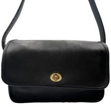 OLD COACH Shoulder Bag City Bag Turnlock Black #QY6NR8