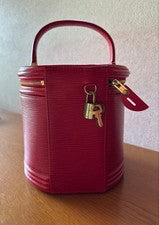LOUIS VUITTON Epi Cannes Red with key case #QYA4KN