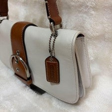 COACH Soho White Leather Shoulder Bag #QYBL47
