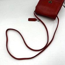 OLD COACH Turn Lock Leather Shoulder Bag #QY1IHX
