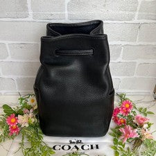 COACH Old Coach Bucket Bag, Black, One-Shoulder Bag, Large Capacity #QYE5FU