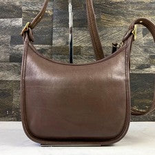 Classic Old Coach Shoulder Bag, Leather, Brown, 9950 #QYC0KH