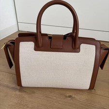 SAINT LAURENT Downtown Brown 2-Way Handbag #QYI9BY