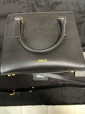 VERSACE Logo Handbag, Black #QYEDNJ