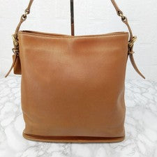 OLD COACH Leather Shoulder Bag, Camel, USA #QYCG24