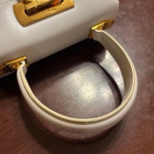 Ferragamo Gancini Iconic Top Handle White #QYC8DE