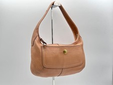 Y2KCOACH Leather One-Shoulder Bag, Beige #QY42WS