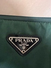 PRADA Nylon Gray Handbag #QY1J0Y