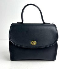 OLD COACH Coach 2-way Shoulder Bag Leather Dark Navy 9977 #QY1Y6O