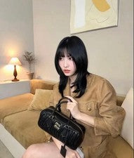 Large Size Genuine Good Condition miumiu Arcadi Matelasse Leather Bag