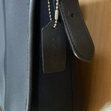 COACH OLD COACH 6227 Shoulder Bag A4 Nylon x Leather Black #QY4QEG