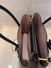 PRADA Saffiano leather tote bag Black #QYIP35