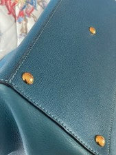 FENDI PETITE 2JOURS 2-way, Blue, Leather(Genuine Leather) #QYCVPO
