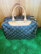 Louis Vuitton handbag, navy brown #QYEDGG