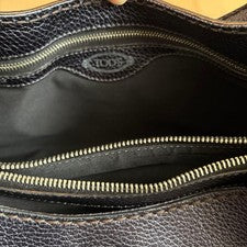 Tod's Pebble Leather Handbag, Navy #QYF80J