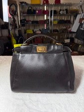FENDI Peekaboo Medium Black Handbag #QYKLUX