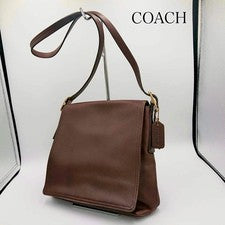Old Coach Flap Snap Glovetanned Leather Shoulder Bag 9829 #QY681S