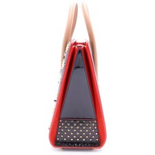 CHRISTIAN LOUBOUTIN Paloma Studded Leather 2-Way Shoulder Bag/Handbag Bl #QYJI6G