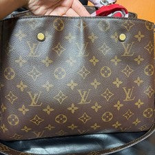 LOUIS VUITTON Montaigne Monogram Bag with Bonus Band #QYDJQD