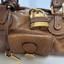 CHLOE Chlo? Paddington Lockable Handbag Brown #QYIWG3