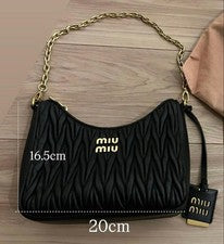 miu miu black shoulder bag