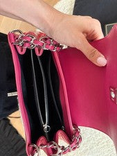CHANEL Pink Quilted Patent Bag #QY0GLZ