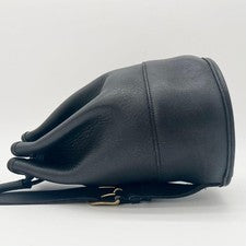 COACH Shoulder Bag, Drawstring, Leather, 9984, Black #QYF83G