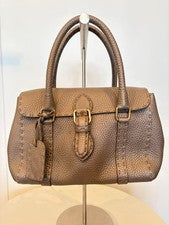 FENDI Selleria handbag, greige metallic #QY4Z02