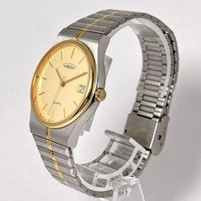 AUREOLE Men's Watch, Two-Tone, Date, Round #QYEKWA