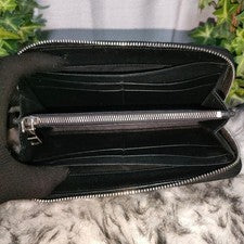 miumiu long wallet black braided leather round miu miu wallet black
