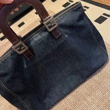 FENDI Dark Blue Tote Bag Pre-Owned #QYGZU7