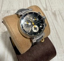 LOUIS VUITTON 12P Diamond Tambour Lovely Cup Lug Diamond Black #QY4IQ2