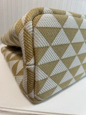 PRADA Before summer, PRADA symbol embroidered fabric #QYBDMO