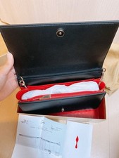 CHRISTIAN LOUBOUTIN Clutch Shoulder Bag Black Women #QY12PN