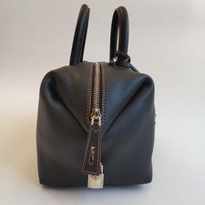 MAX MARA Hold All Calf Leather Double Handle Bag 2way #QY142J