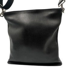 OLD COACH Shoulder Bag, Glovetanned Leather, Black #QY85P4