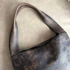 《MIUMIU》 Hobo bag Classic processing nappa leather brown