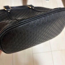 GUCCI Mini Dome Microguccissima Leather Black 2-way Bag #QY8SIU
