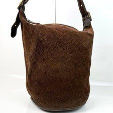 OLD COACH 9010 USA-made suede bucket bag, dark brown. #QYFVPU