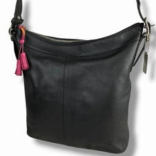 OLD COACH Coach Shoulder Bag 9188 Signature Black #QYKL5L
