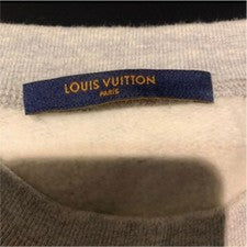 Louis Vuitton Upside Sweatshirt Gray/Yellow S Pre-Owned 18AW Designer Authentic